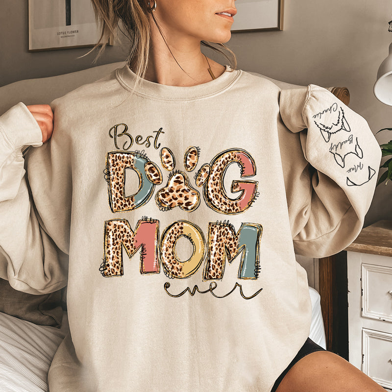 Custom Pet Name Dog Mom Gifts for Women - Personalized Sweater