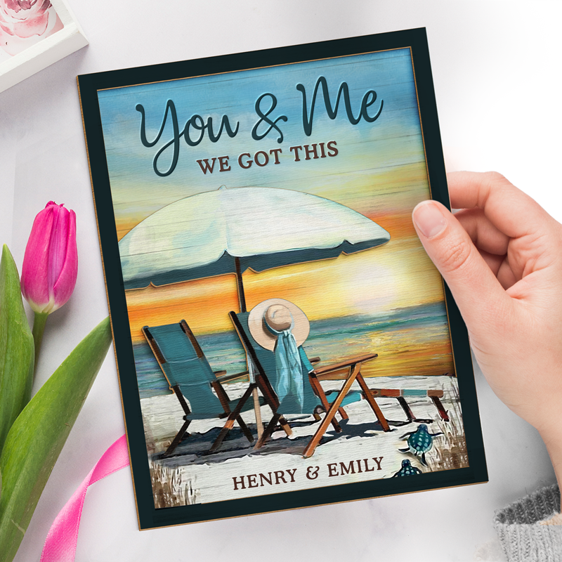 You Are My Number One Priority - Couple Personalized Custom 2-Layered Wooden Plaque With Stand - House Warming Gift For Husband Wife, Anniversary