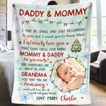 Custom Photo New Baby Gifts for Parents - Personalized Blanket