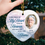 Custom Photo Memorial Mom Christmas Decor - Personalized Ceramic Ornament