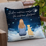 Custom Name Pet Memorial Gifts for Dog Lovers - Personalized Pillow