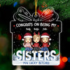 Life Is Better With Friends - Bestie Personalized Custom Ornament - Acrylic Gift Box Shaped - Christmas Gift For Best Friends, BFF, Sisters