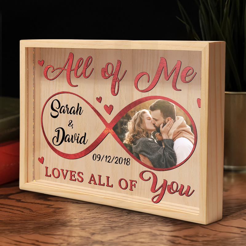 Custom Photo Romantic Couple Gifts - Personalized Frame Light Box