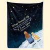 I Miss You More Each Day - Memorial Personalized Custom Blanket - Christmas Gift, Sympathy Gift For Pet Owners, Pet Lovers