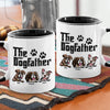 Here's The Dogfather - Dog Personalized Custom Accent Mug - Gift For Pet Owners, Pet Lovers