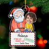 Custom Photo Santa's Nice List - Family Personalized Custom Ornament - Acrylic Custom Shaped - Christmas Gift For Family Members