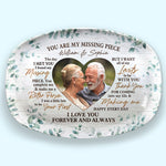 Custom Photo You Are My Missing Piece Anniversary Gifts for Couples - Personalized Platter