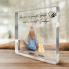 You Will Always Be With Me - Memorial Personalized Custom Square Shaped Acrylic Plaque - Christmas Gift, Sympathy Gift For Pet Owners, Pet Lovers