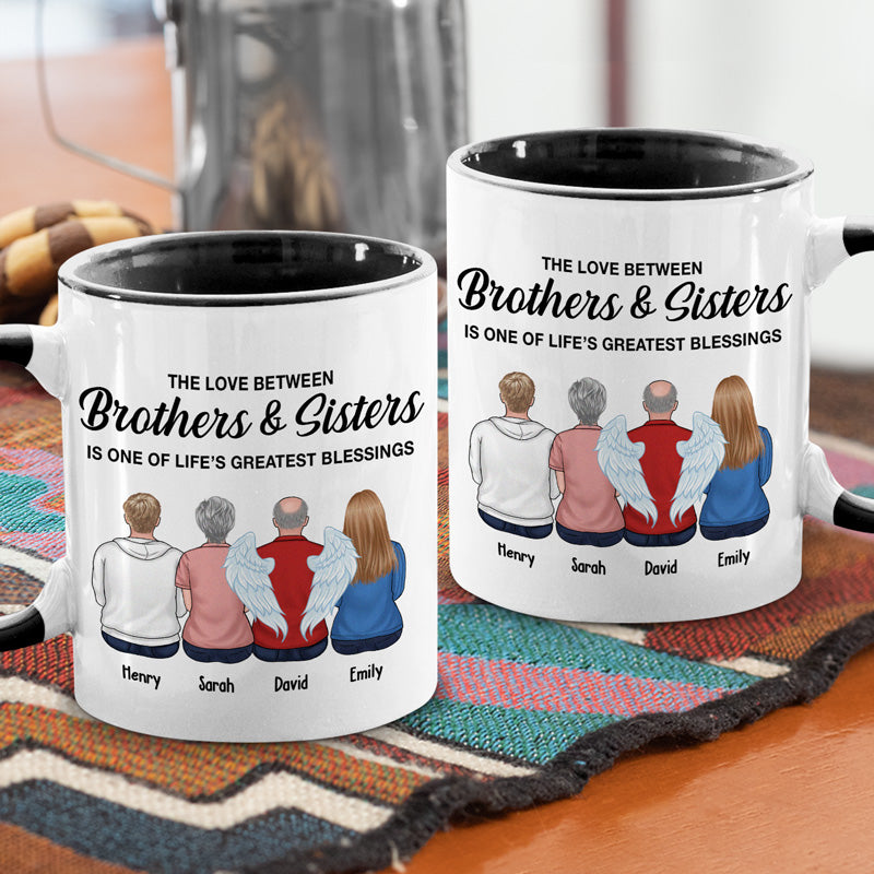 Brothers Sisters The Greatest Gifts Ever - Family Personalized Custom Accent Mug - Gift For Siblings, Brothers, Sisters