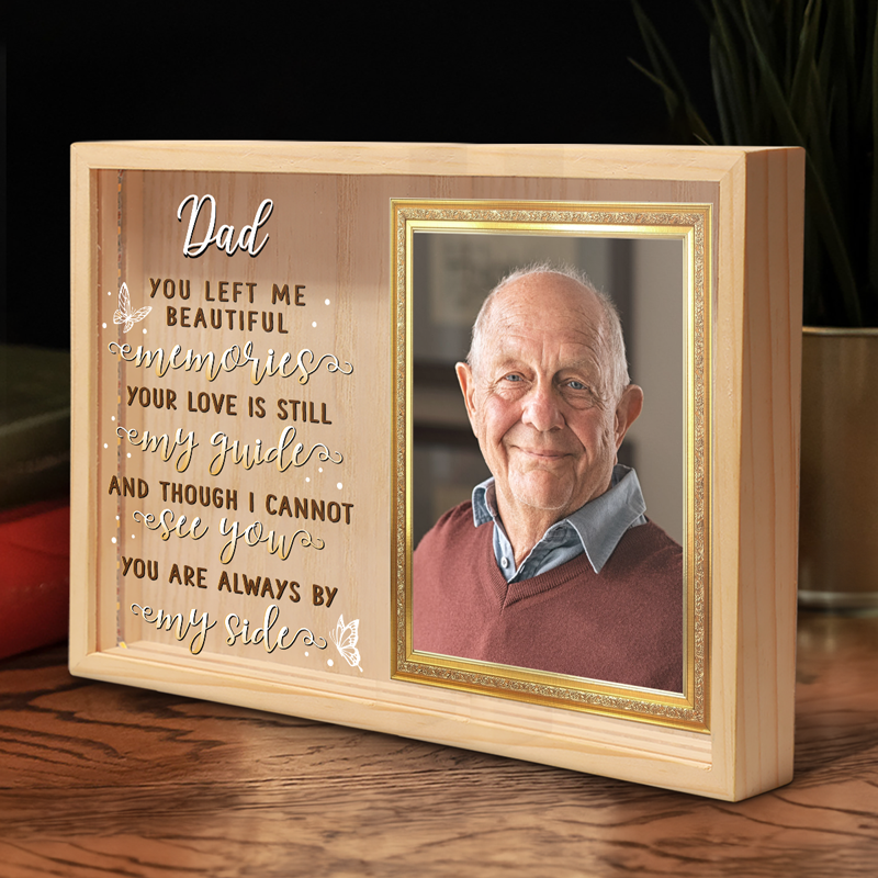 Custom Photo Memorial Dad Gifts - Personalized Frame Light Box