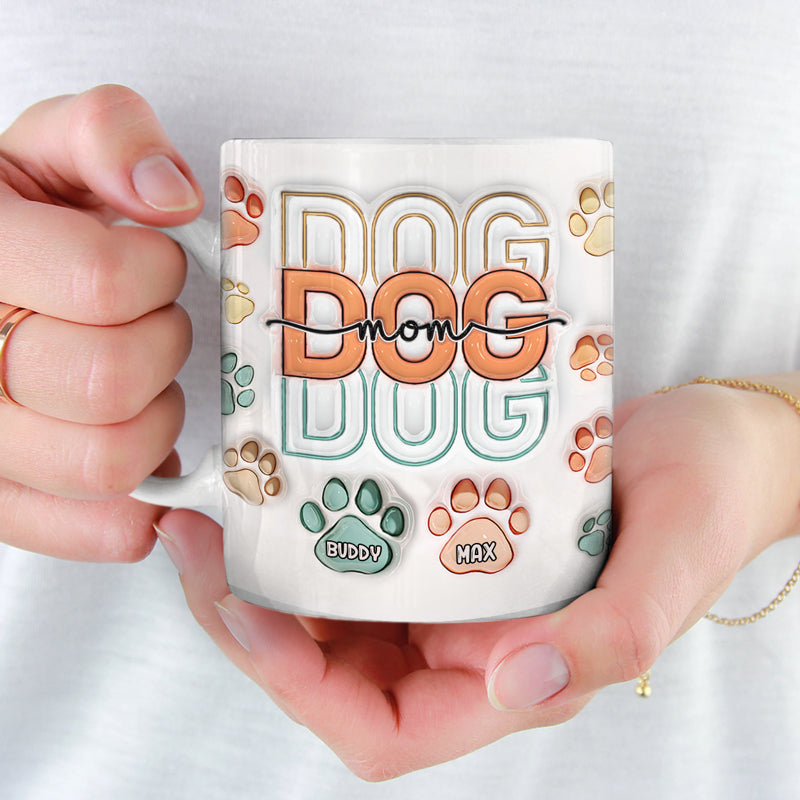 Custom Name Dog Mom Gifts for Women - Personalized Mugs