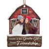 Friends Custom Photo Enjoy The Christmas Season Together - Bestie Personalized Custom Ornament - Wood Custom Shaped - Christmas Gift For Best Friends, BFF, Sisters