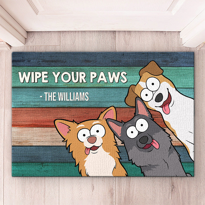 Custom Name Funny Dog Lover Welcome Decor - Personalized Doormat