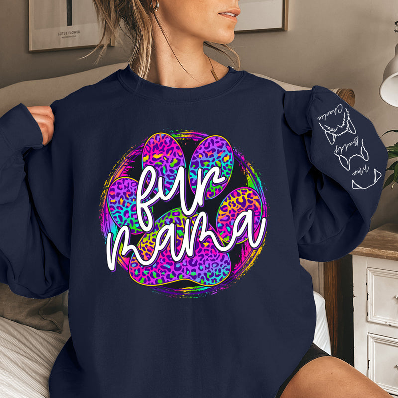 Custom Name Fur Mama Gifts for Dog Lovers - Personalized Sweater