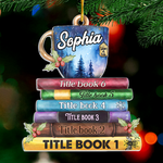 Custom Name Christmas Book Lover Gifts - Personalized Ornament