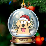 Custom Name Christmas Dog Gifts for Dog Lovers - Personalized Ornament