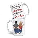 Custom Name Naughty Couple Gifts - Personalized Mugs