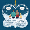 Wish You Were Here - Memorial Personalized Custom Ornament - Acrylic Infinity Heart Shaped - Christmas Gift, Sympathy Gift For Pet Owners, Pet Lovers