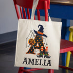 Custom Name Halloween Gifts for Kids - Personalized Tote Bag