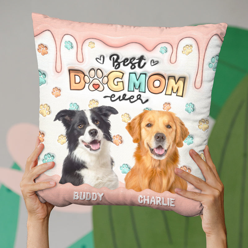 Custom Pet Photo Gifts for Dog Moms - Personalized Pillow