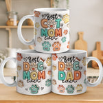 Custom Name Dog Dad Gifts for Pet Lovers - Personalized Mugs