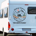 Custom Family Name Camping Gifts for Families - Personalized Decal