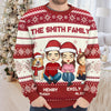 At Christmas All Roads Lead Home - Family Personalized Custom Ugly Sweatshirt - Unisex Wool Jumper - Christmas Gift For Family Members