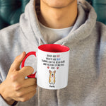 Custom Name Funny Corgi Gifts for Dog Lovers - Personalized Accent Mugs