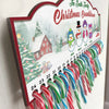 Keep Calm Christmas Is Coming - Family Personalized Custom Candy Christmas Countdown Wooden Sign, Advent Calendar - Christmas Gift For Family Members