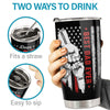 Thank You Dad You're Awesome - Family Personalized Custom Tumbler - Father's Day, Birthday Gift For Dad, Grandpa