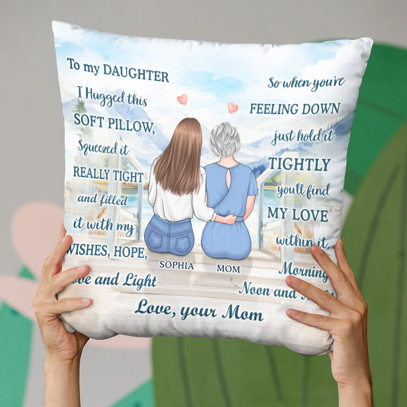 Custom Name Daughter Love Gifts - Personalized Pillow