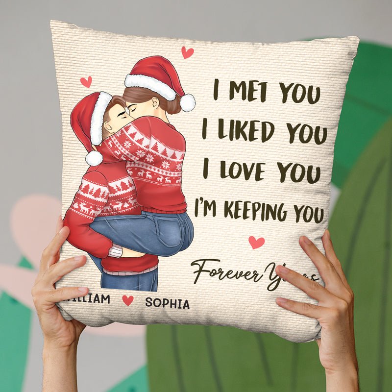 Custom Christmas Couple Gifts - Personalized Pillow