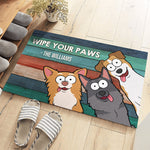 Custom Name Funny Dog Lover Welcome Decor - Personalized Doormat