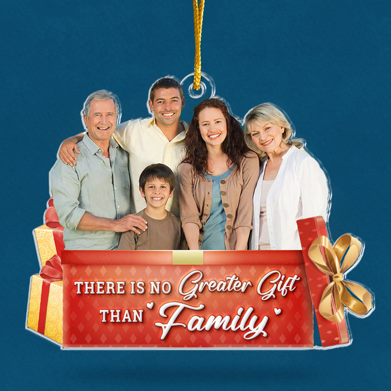 Custom Family Photo Christmas Gifts - Personalized Ornament