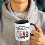 Custom Name Brothers and Sisters Gifts - Personalized Accent Mugs