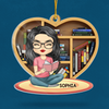 Just A Girl Who Loves Books - Personalized Custom Ornament - Acrylic Custom Shaped - Christmas Gift For Book Lovers