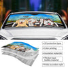 Family Outing - Dog Personalized Custom Auto Windshield Sunshade, Car Window Protector - Gift For Pet Owners, Pet Lovers