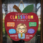 Custom Name Teacher Classroom Gifts - Personalized Wood Sign