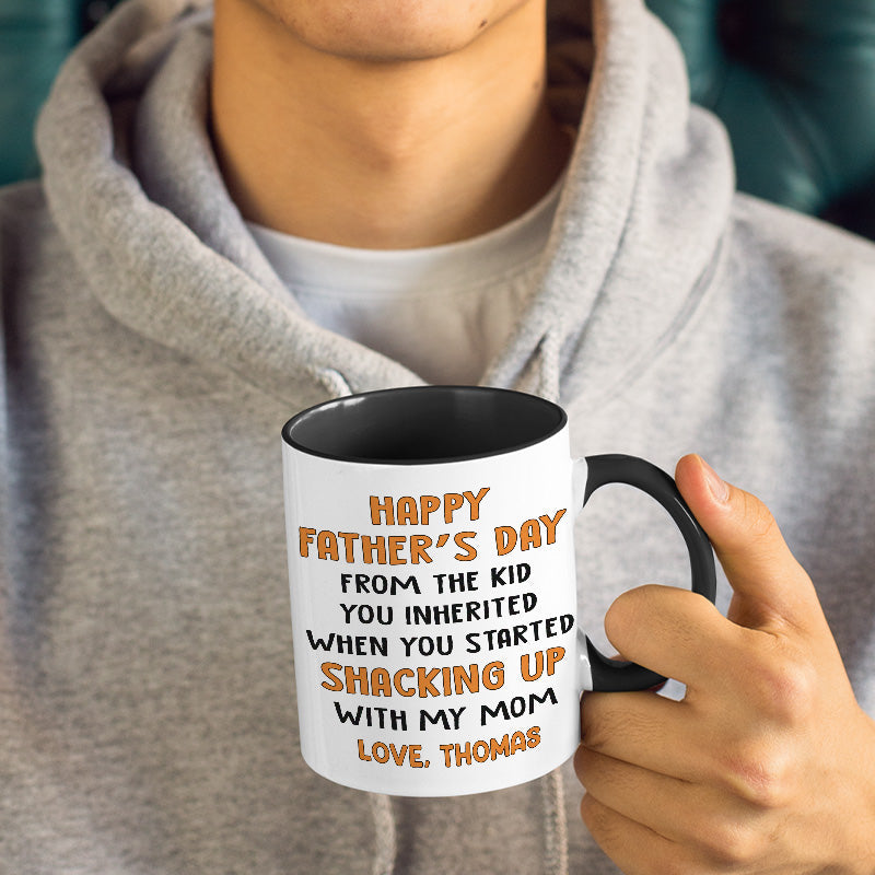 My Amazing Step Dad - Family Personalized Custom Accent Mug - Father's Day, Birthday Gift For Dad