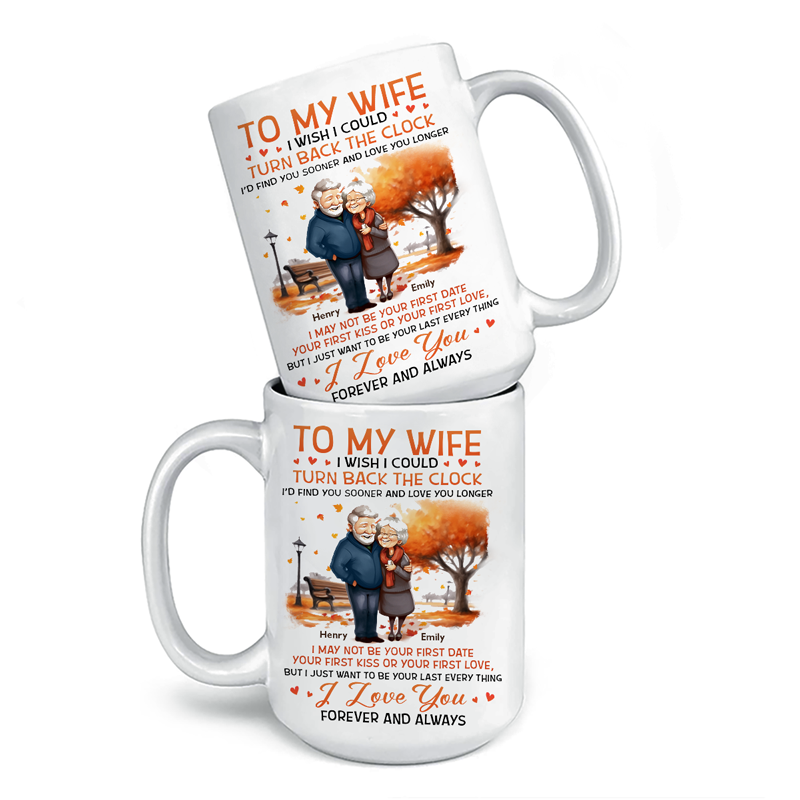Custom Name Anniversary Gifts for Wife - Personalized Mugs
