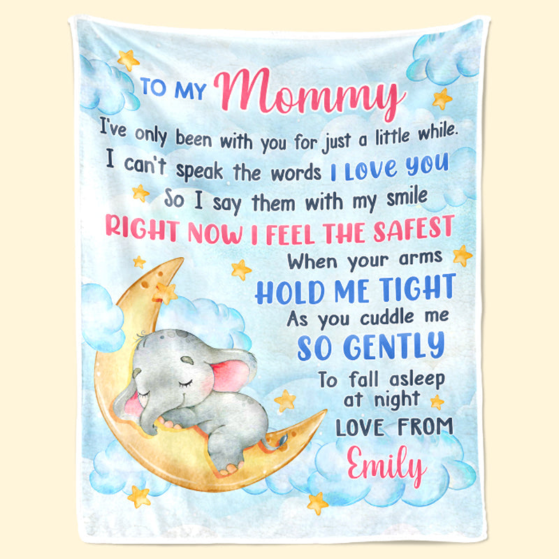 You Are Loved Little One - Family Personalized Custom Blanket - Baby Shower Gift, Christmas Gift For First Mom