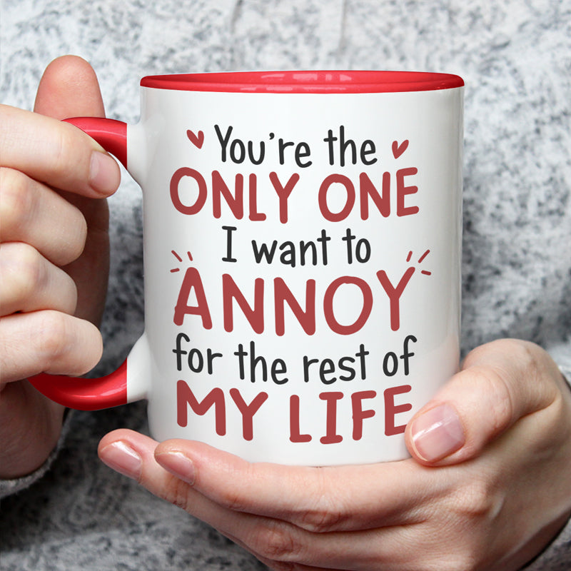 Custom Name Funny Couple Gifts - Personalized Accent Mugs
