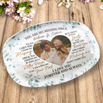 Custom Photo You Are My Missing Piece Anniversary Gifts for Couples - Personalized Platter