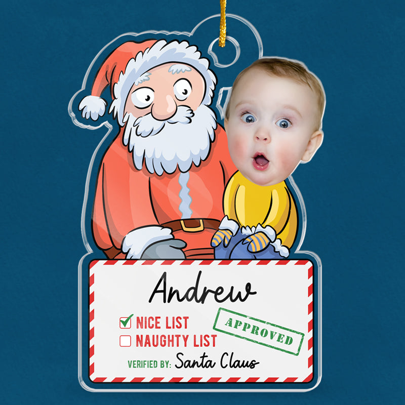 Custom Photo Christmas Gifts for Kids - Personalized Ornament