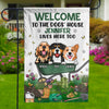 Welcome To The Dogs' House - Dog Personalized Custom Flag - Gift For Pet Owners, Pet Lovers