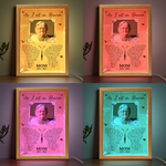 Custom Photo Memorial Gifts for Mom - Personalized Frame Light Box
