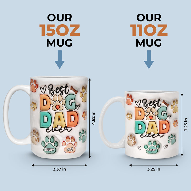 Custom Name Dog Dad Gifts for Pet Lovers - Personalized Mugs