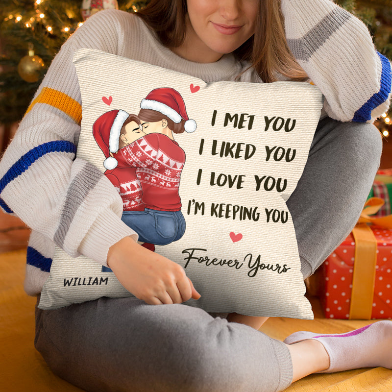 Custom Christmas Couple Gifts - Personalized Pillow