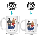 Custom Name Naughty Couple Gifts - Personalized Mugs