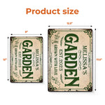 Custom Name Garden Decor - Personalized Metal Sign